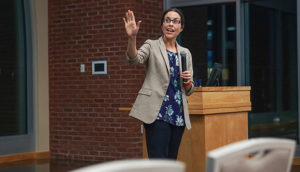 NCAA speaker addresses student-athlete issues