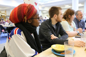 President lunches with scholars