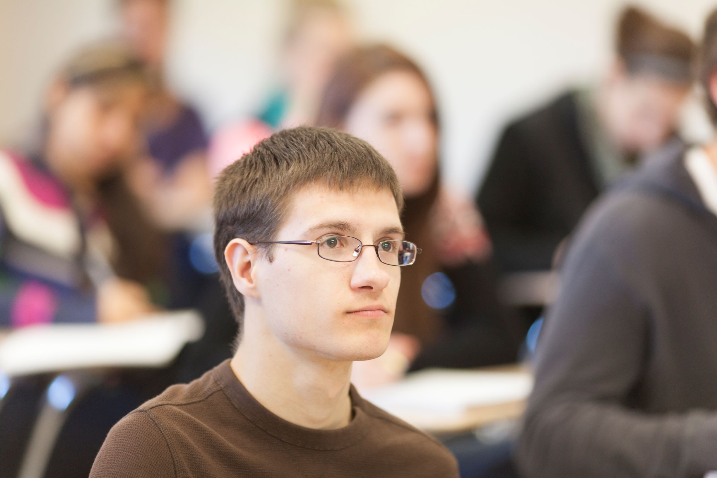 Accounting class at Saint Michaels' College