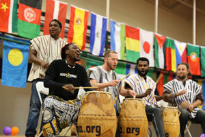 Students at International Festival