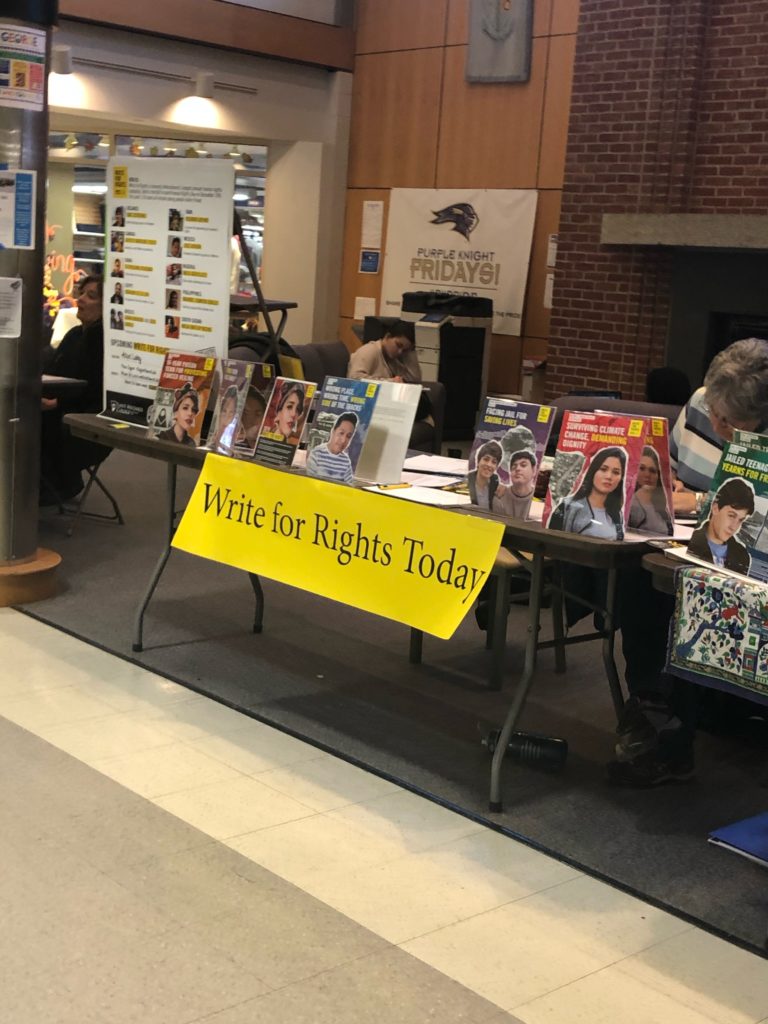 Students write for rights