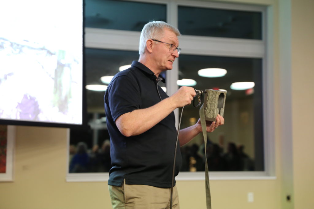 Biologist McCabe’s trail camera talk draws a crowd