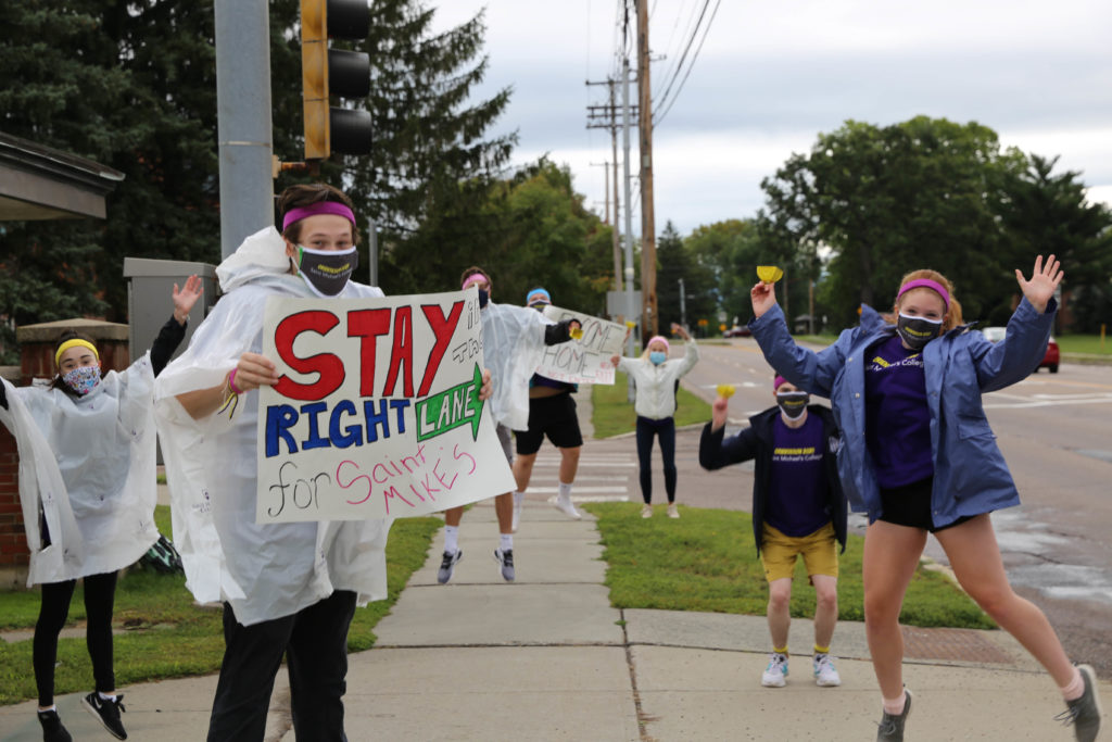 Safe efficiency, high spirits and hope greet students