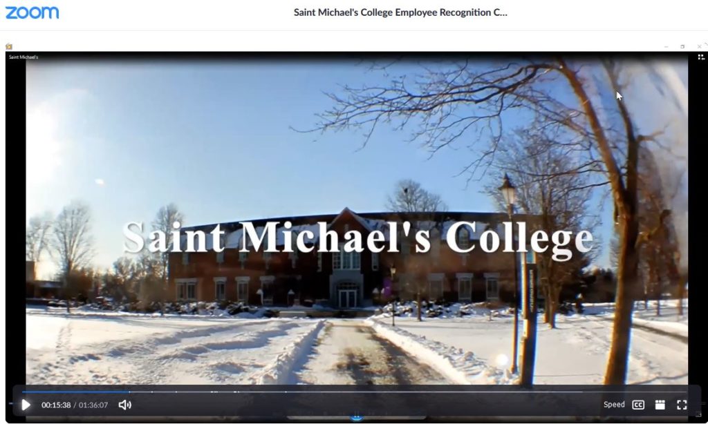 Upbeat virtual ceremony honors retirees and long-serving employees