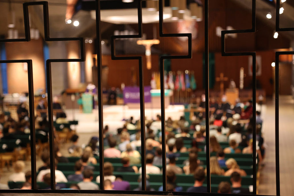 Chapel tradition was back for new students, starting the academic year on an up note