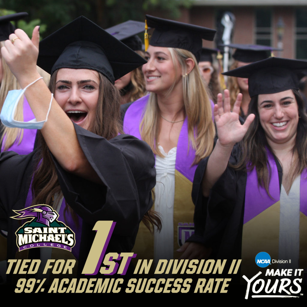 Saint Michael’s No. 1 in NCAA Division II Academic Success Rate for Fourth Time in 12 Years
