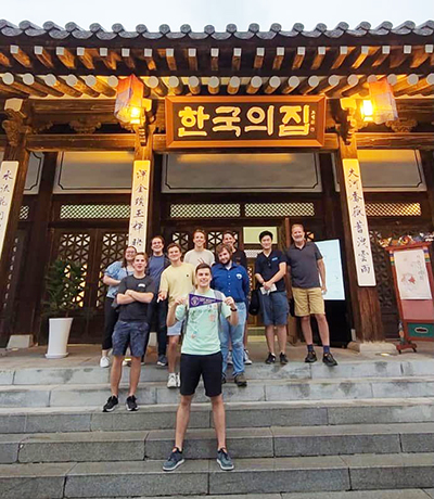 Freeman interns in Korea get visit from their faculty adviser Jeffrey Ayres