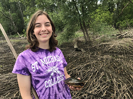 Natural Area summer project is natural fit for Elizabeth Crotty ’24
