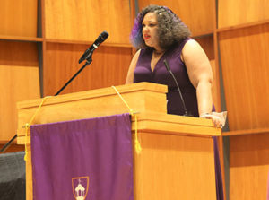 Common text author Danielle Evans packs recital hall