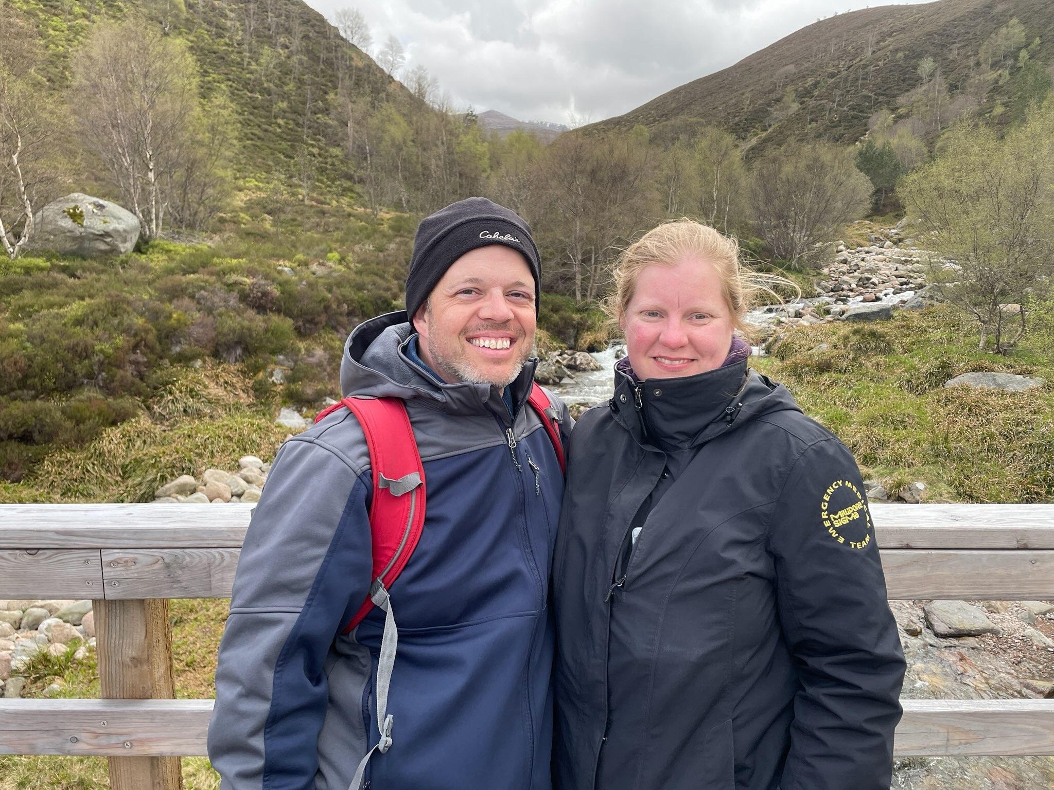 A photo of Colin and Jess Shea.