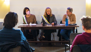 Faculty historians set stage for coming spring play with suffrage stories