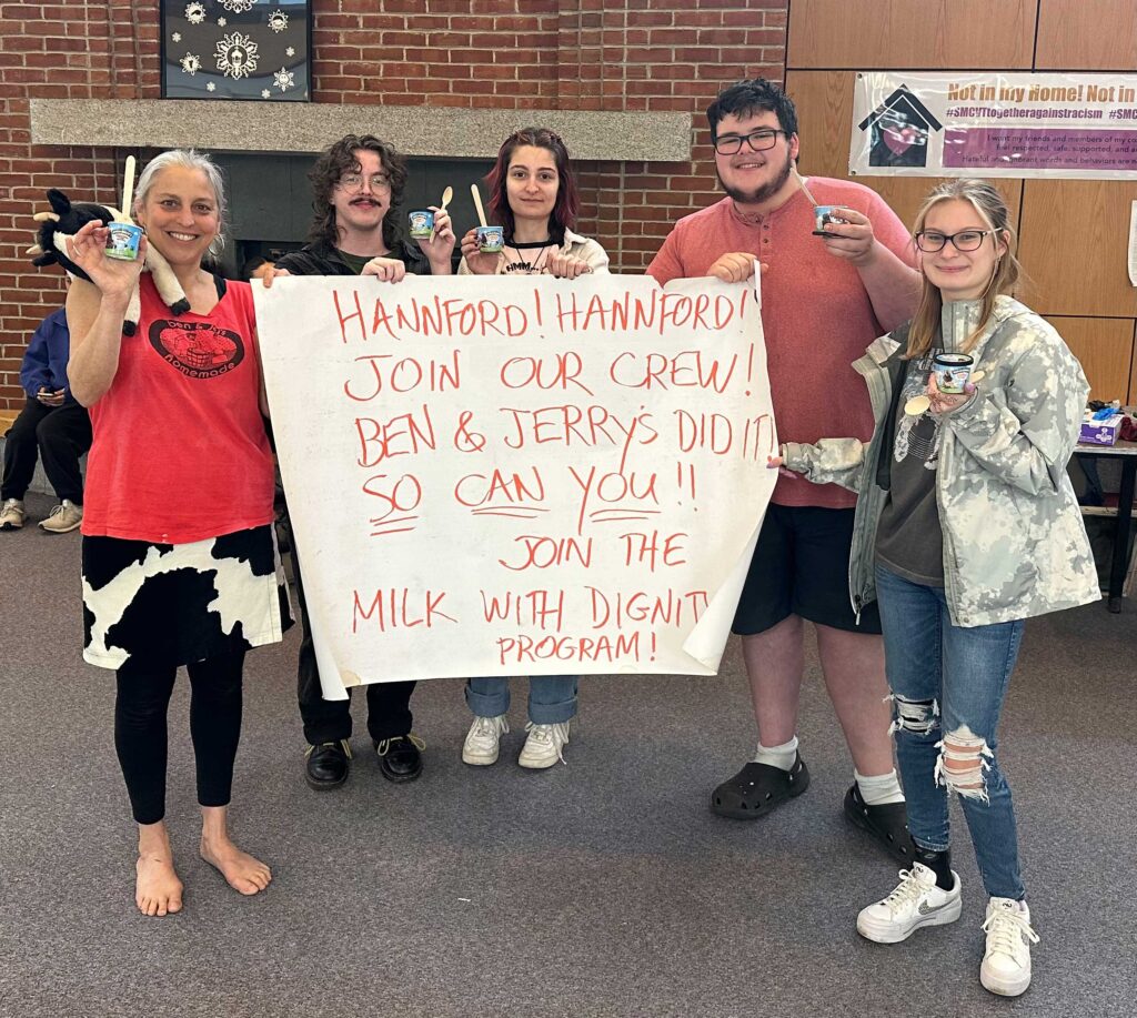Students support Milk with Dignity in Alliot