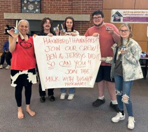 Students support Milk with Dignity in Alliot