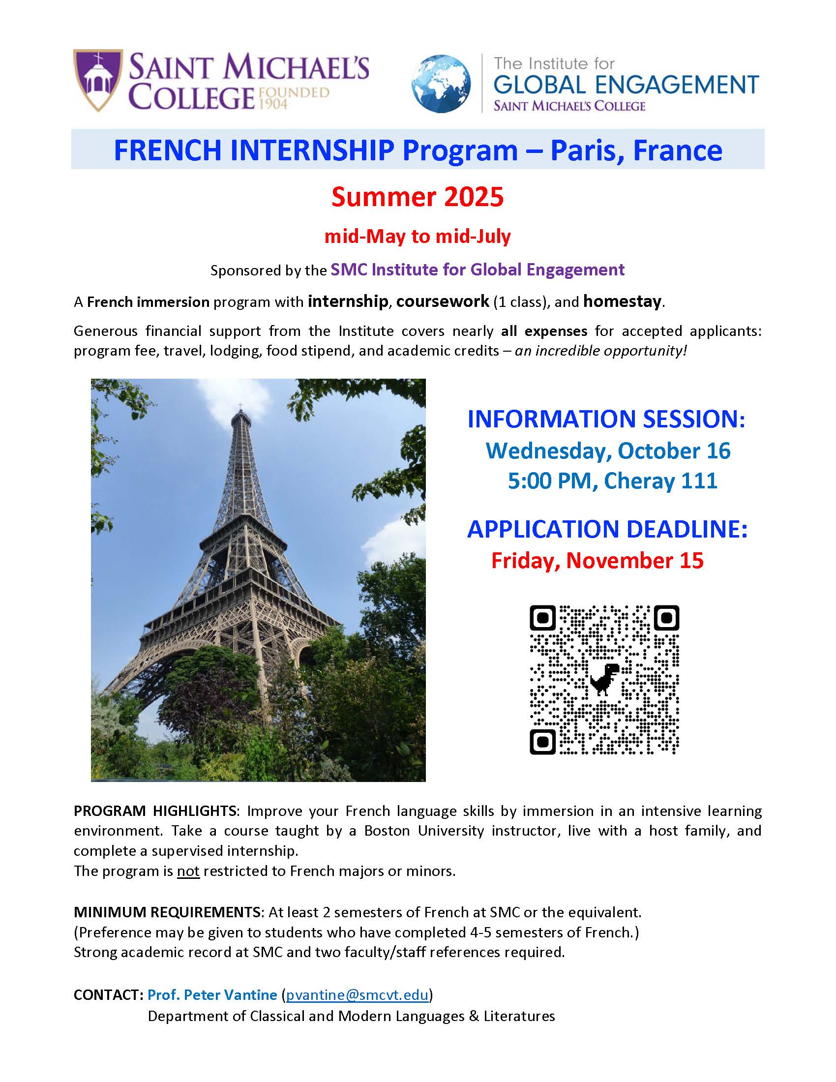 BU Paris Poster 2025 marketing