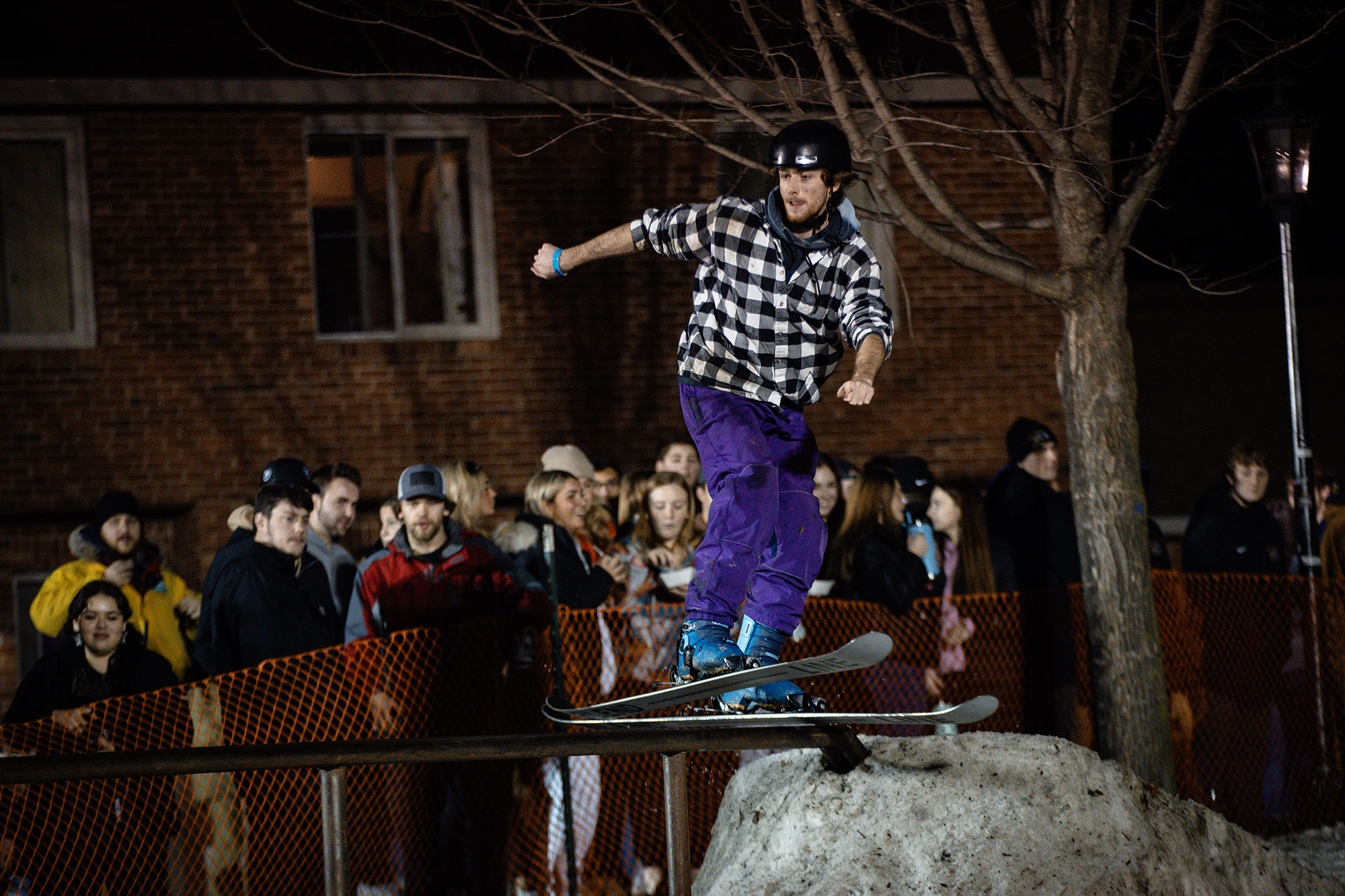ShredMC, a ski and snowboard club, holds their annual Rail Jam on campus at Saint Michael's College.