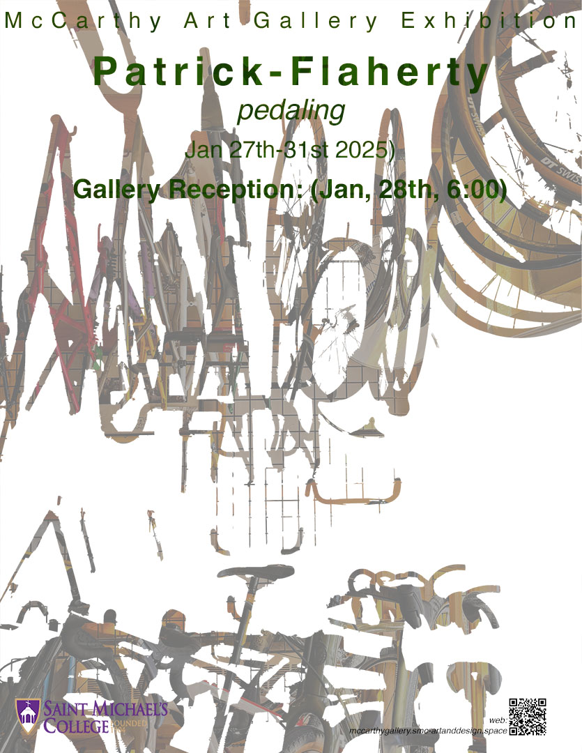 pflaherty poster A poster for Patrick Flaherty's senior art exhibit at the McCarthy Art Center Gallery.
